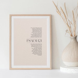 Psalm 121 Bible Print