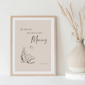 Lamentations 3:23 Bible Print