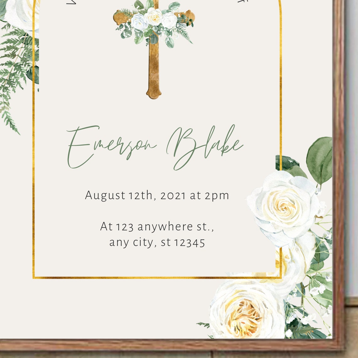 Christian Confirmation Invitation | E-invite Communion per Whatsapp ...