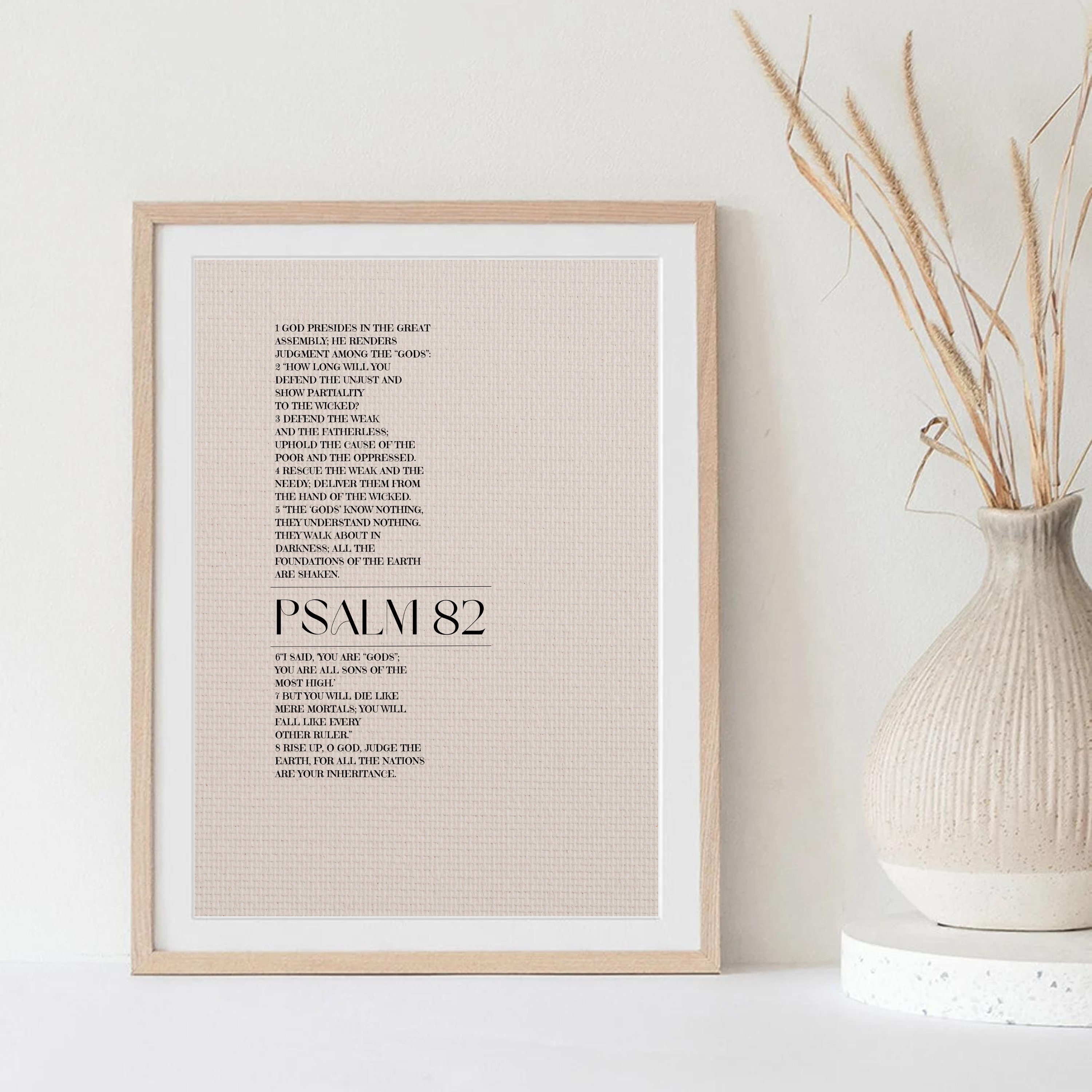 Psalm 82 Wall Art