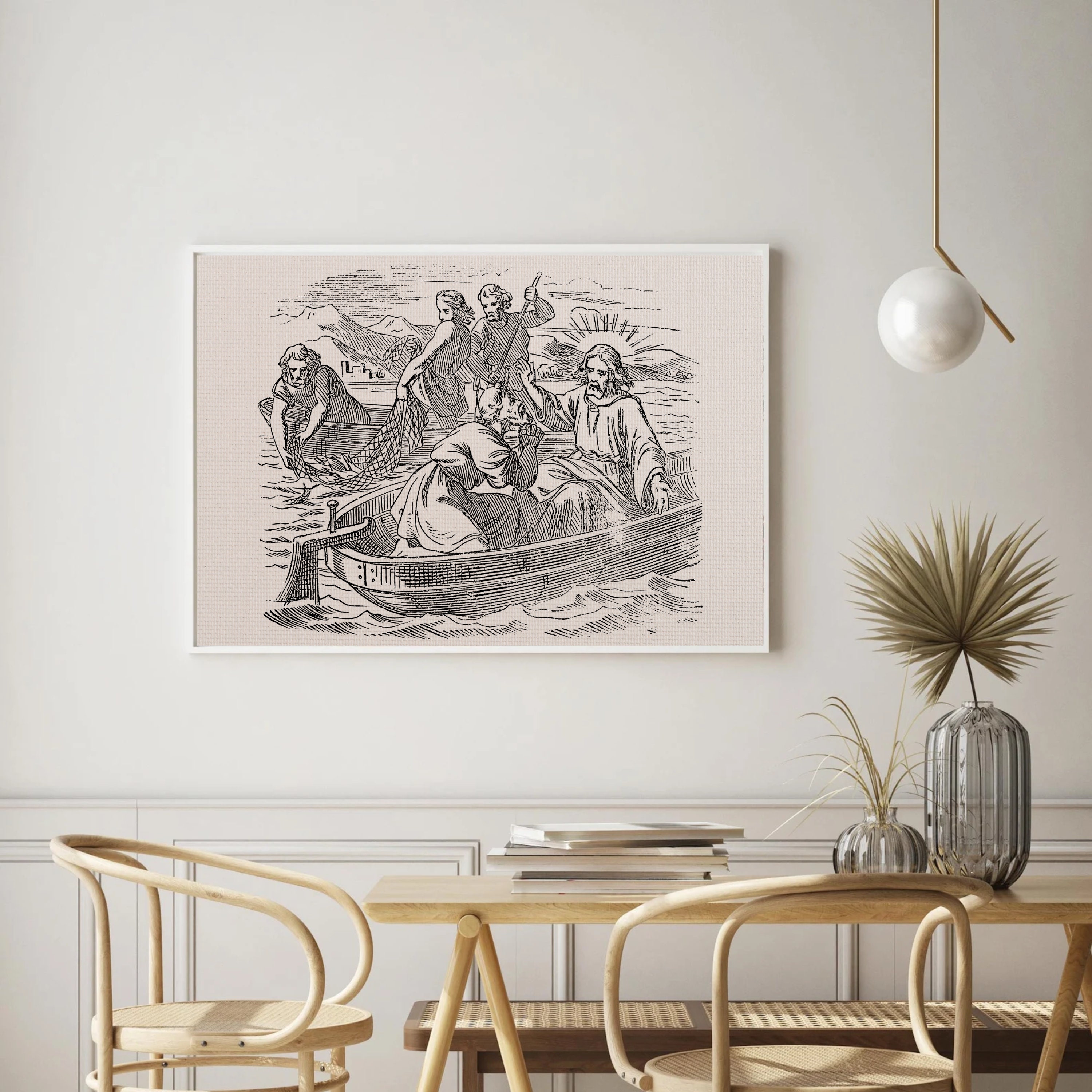 John 21:7 | Jesus and the Miraculous Catch of Fish - Etsy