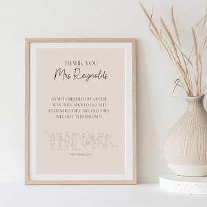 Christian Principal Gift | Best Teacher with Bible Verse