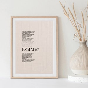 Psalm 67 Bible Print