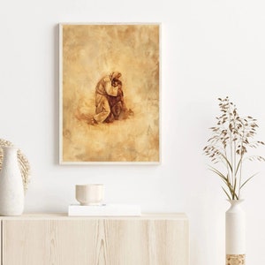 the-good-samaritan-minimalist-beige-digital-print-for-modern