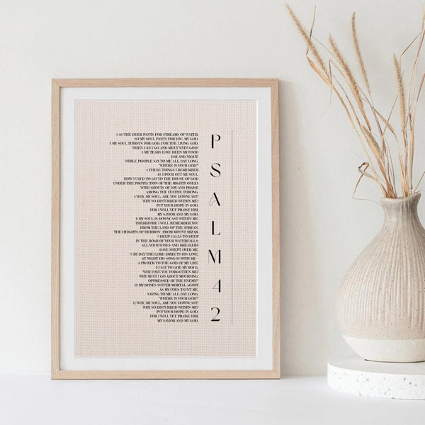 Psalm 42 Bible Print