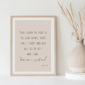 Jesaja 6:8 Wandkunst