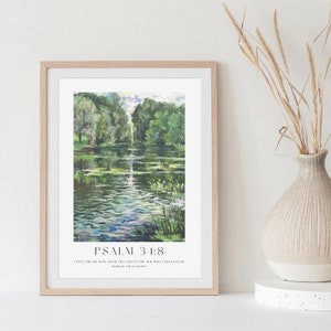 Psalm 34:8 Bible Oil Painting
