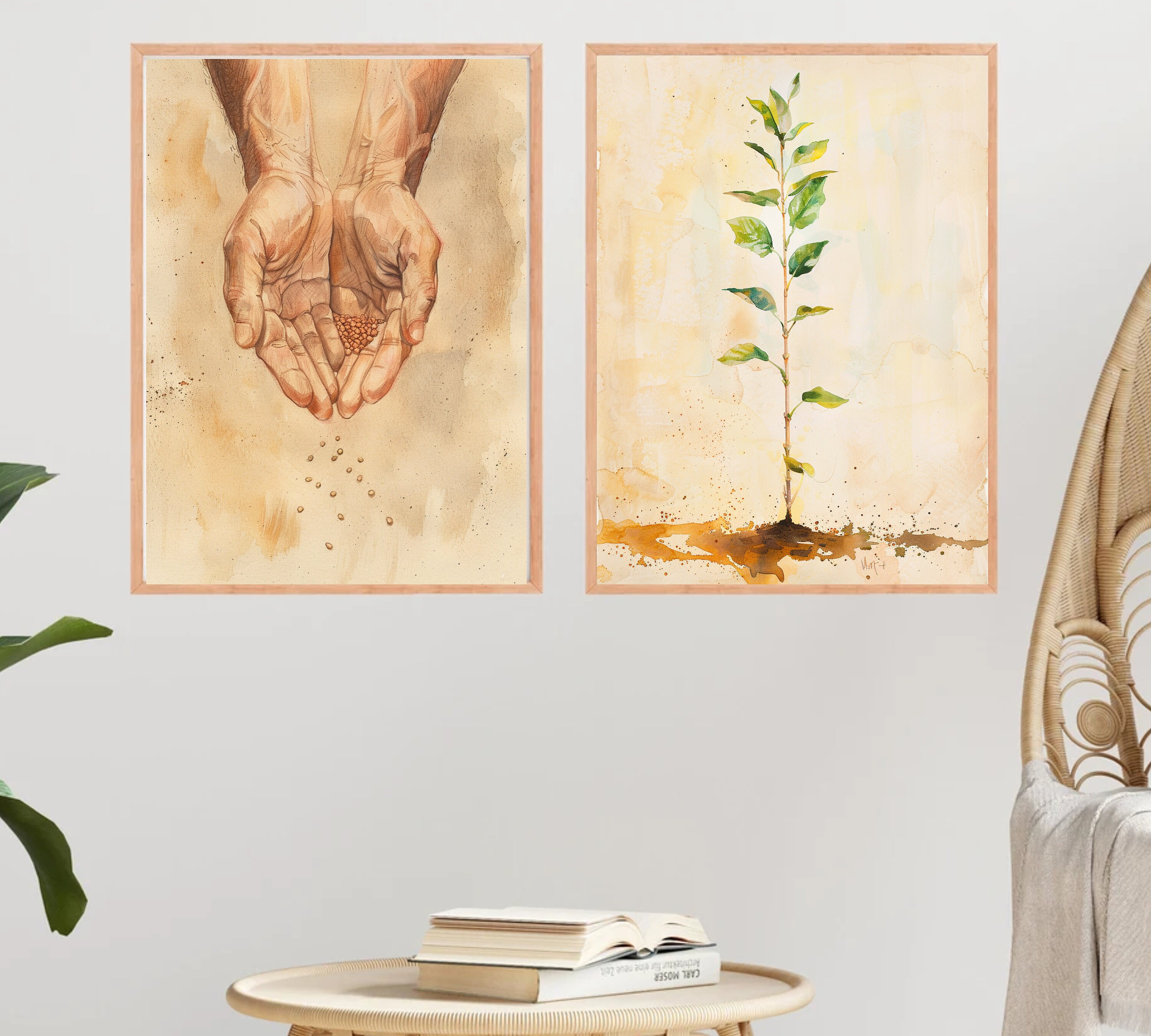 Parable of the Mustard Seed - Set of 2 Digital Posters, Faith Like a ...