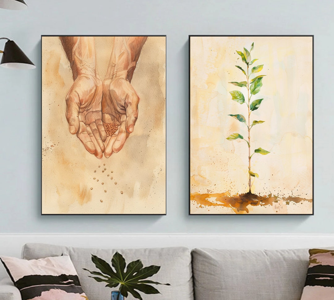 Parable of the Mustard Seed - Set of 2 Digital Posters, Faith Like a ...