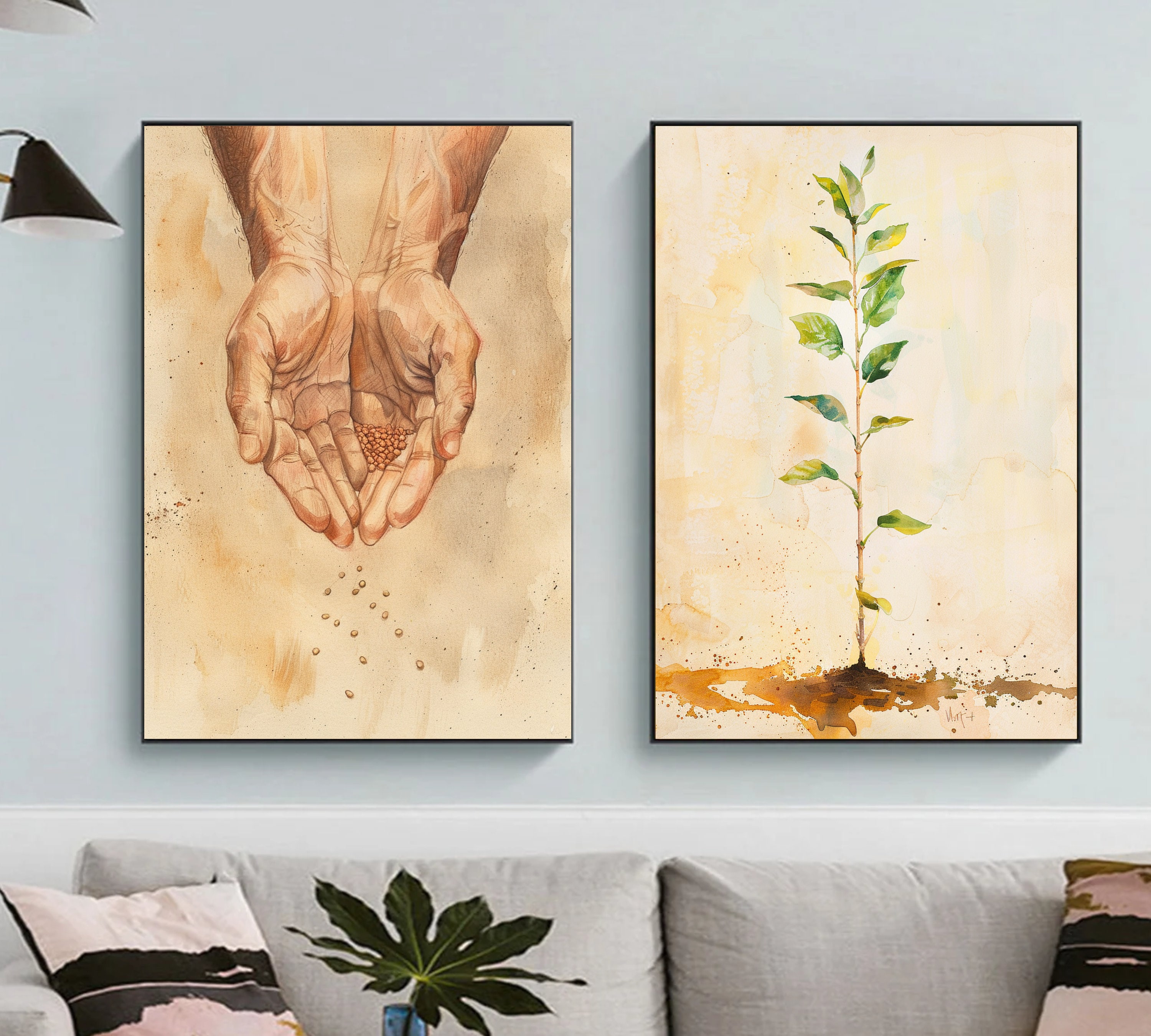 Parable of the Mustard Seed - Set of 2 Digital Posters, Faith Like a ...