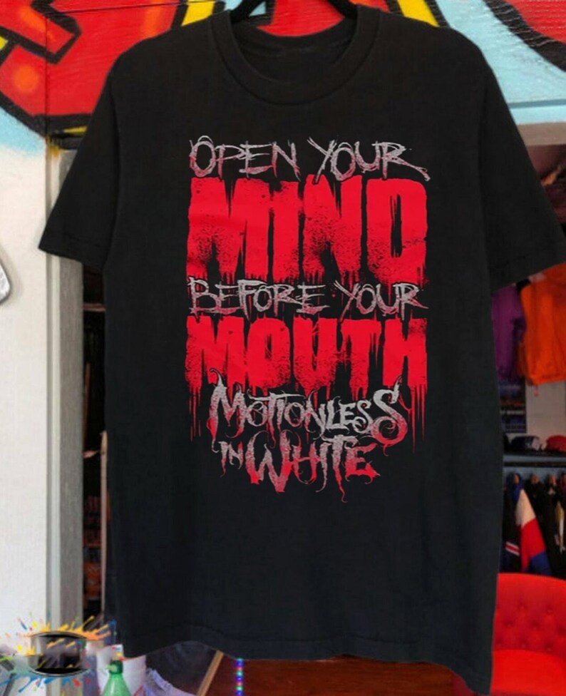 Motionless in White Open Your Mind Before Your Mouth Unisex Etsy