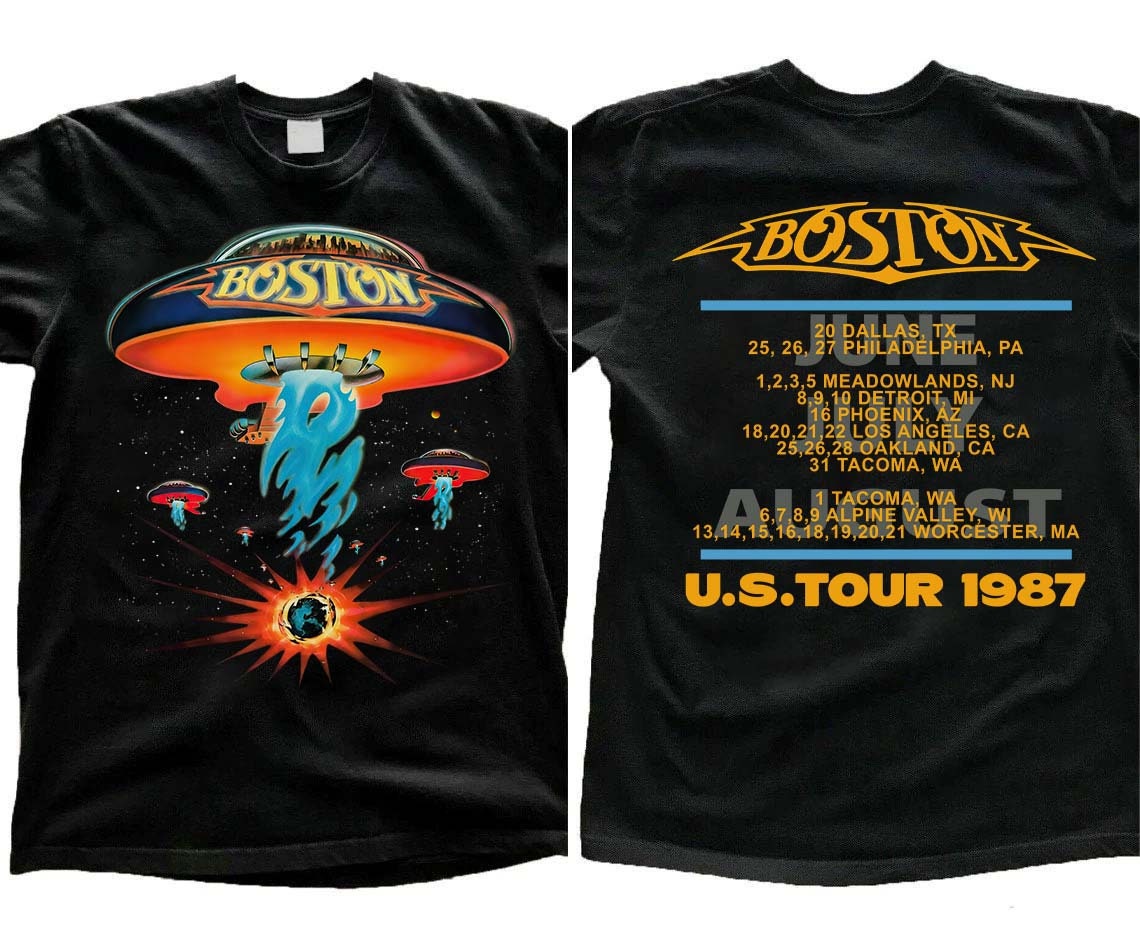 Boston Rock Band Tour 1987 T-shirt Boston Tour Shirt - Etsy