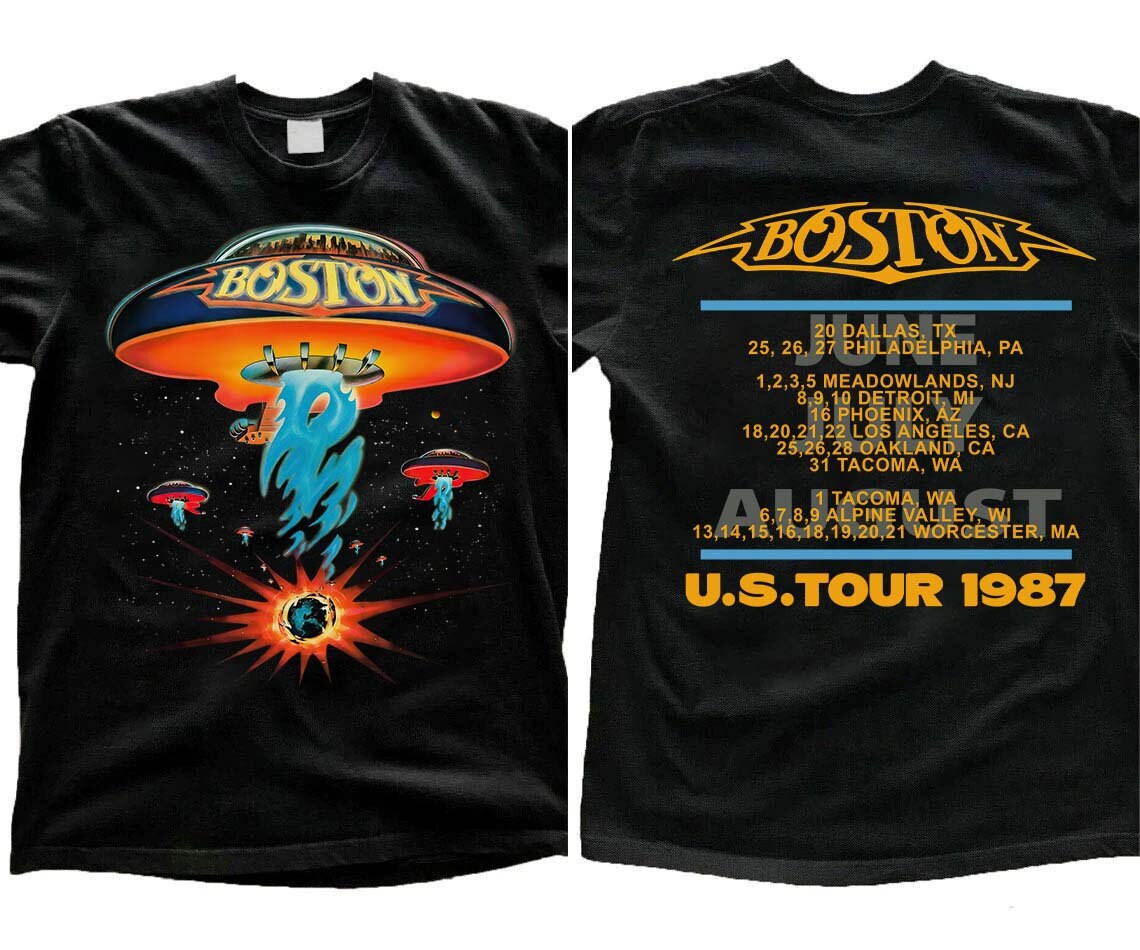 Boston Rock Band Tour 1987 T-shirt Boston Tour Shirt - Etsy