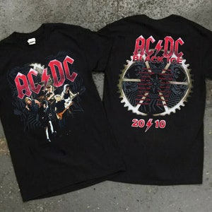 AC/DC Black Ice 2010 Tour Unisex Black Vtg ACDC Rock - Etsy