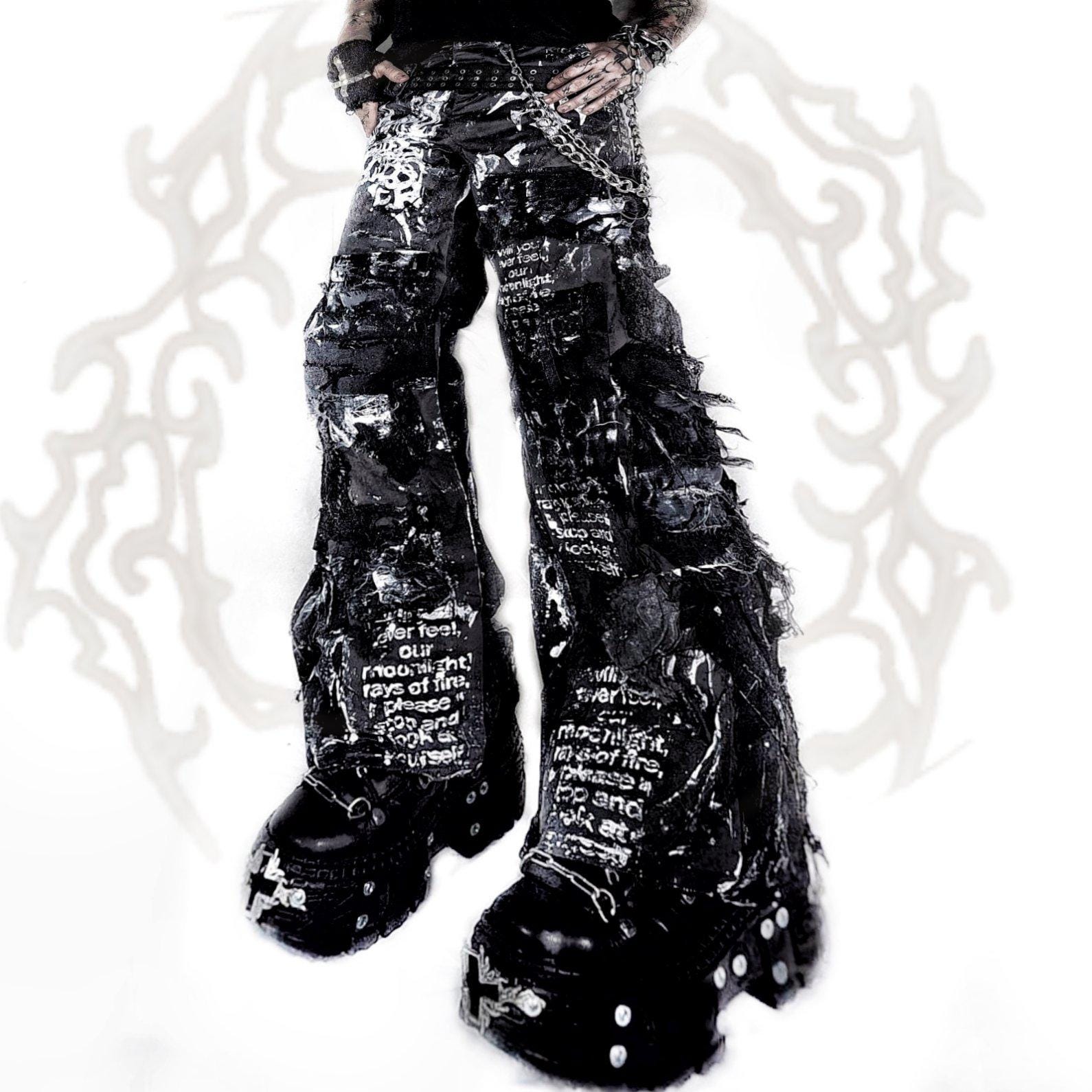 Crust punk pants - Etsy 日本
