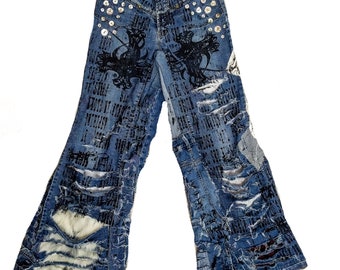 パンツ \"Glitter Swag Baggy Denim\" Y2K archive Glitter Swag Baggy Denim Y2K archive