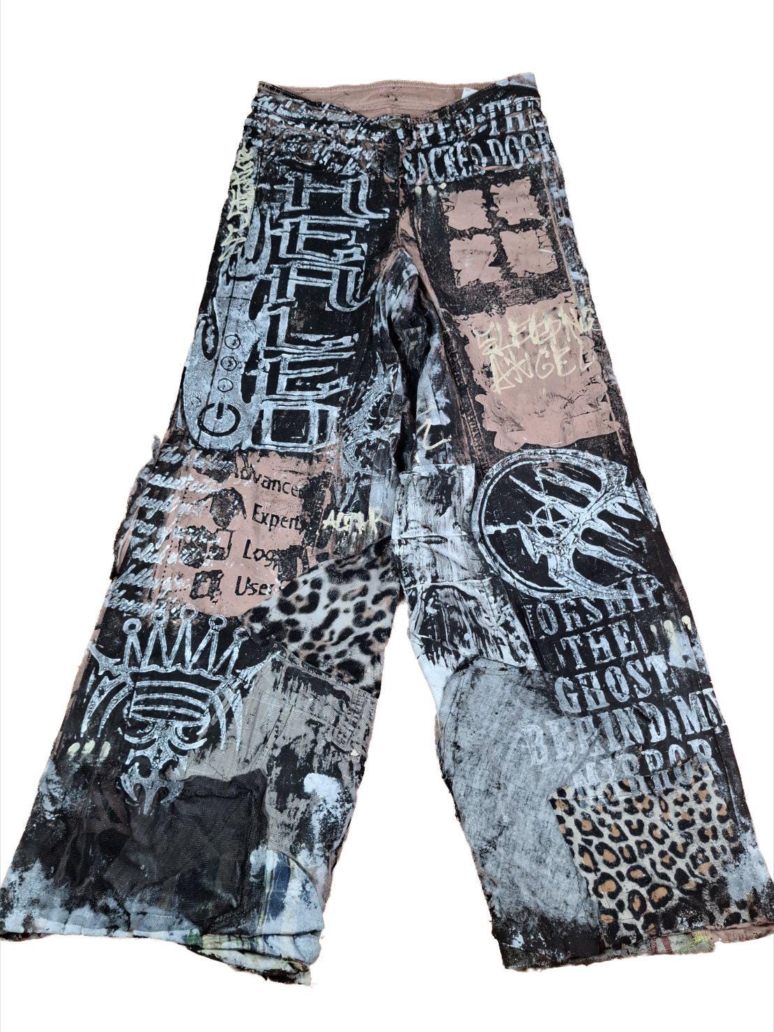 パンツ BLADE GRAFFITI LOOSE FIT JEANS OPIUM Opium Baggy Jeans - Etsy