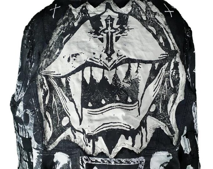 L Crop Unique Handmade Angel Custom Tribal Punk Goth Fantasy Emo Metal ...