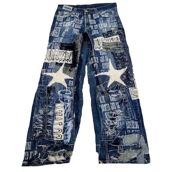 Sinskins Upcycled Baggy Alternative Swag Anime Aesthetic