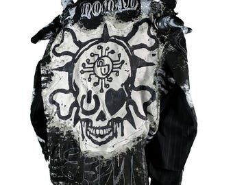 XL Unique Handmade Emo Custom Tribal Punk Goth Fantasy Spiral Rave