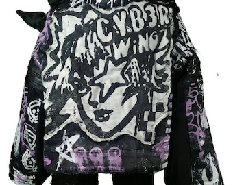ジャケット・アウター 00s y2k gauze gothic lolita punk jacket Rivets Jacket Skull Jacket vintage Jacket Punk Jacket y2k