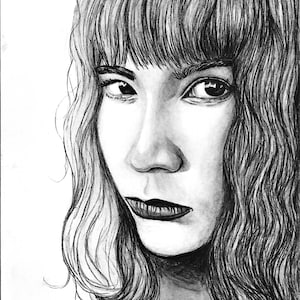 Personalized graphite pencil portrait - A4 size