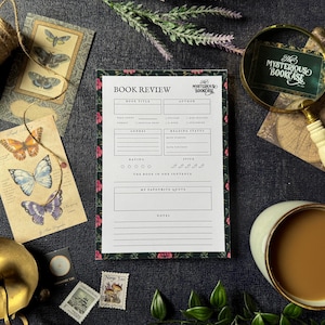 A5 Book Review Notepad