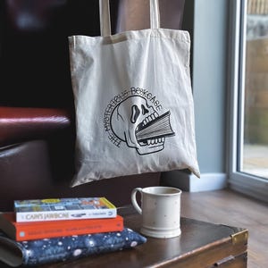 The Mysterious Bookcase Tote Bag - book carrier - bookish gift for bookworm - dark academia - blind date with a book