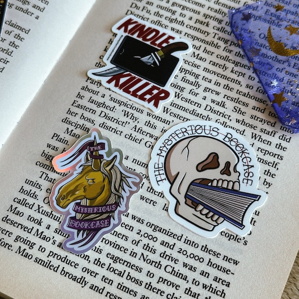 The Mysterious Bookcase Bookish Sticker Pack