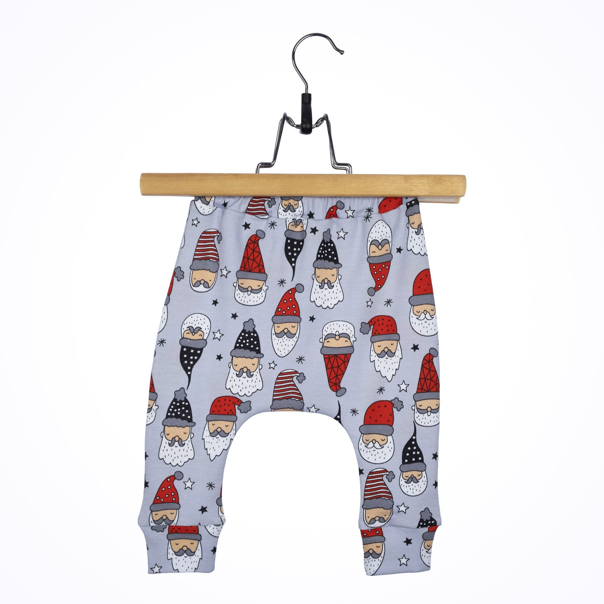 Christmas Baby Leggings: Santa Print Holiday Outfit