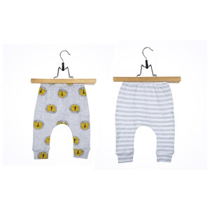 Baby shower gifts boy girl pants set of 2 harem pants baby boy clothes baby girl clothes first outfir for new baby gray 2 pairs of pants