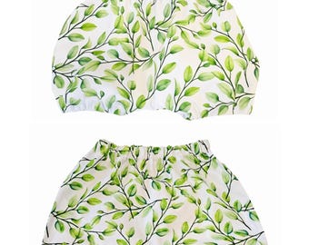 Braguitas verdes para niños y niñas, pantalones cortos para niños, cubrepañales para recién nacidos, ropa interior para bebés, conjunto de verano para niños pequeños.