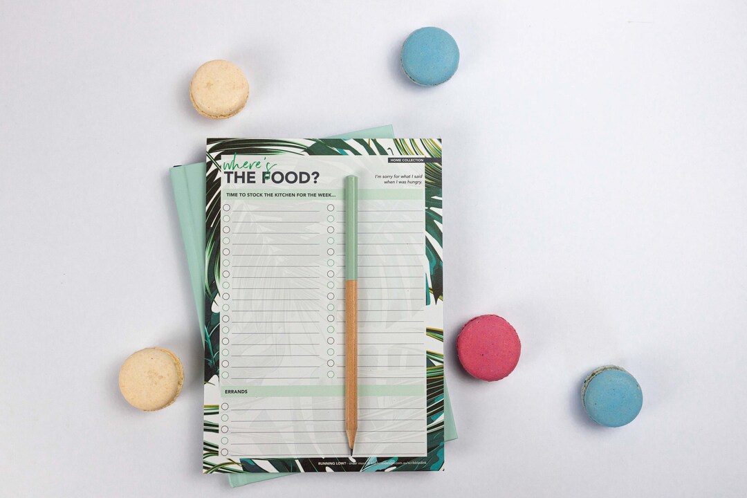 Shopping List A5 Magnet Notepad - Where's the Food - Etsy Australia