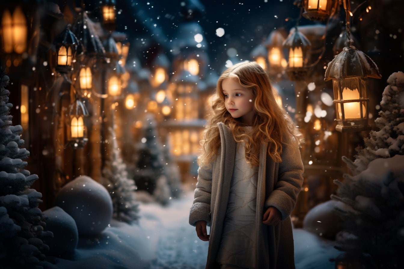 Christmas Wonderland Digital Background for Composite - Etsy