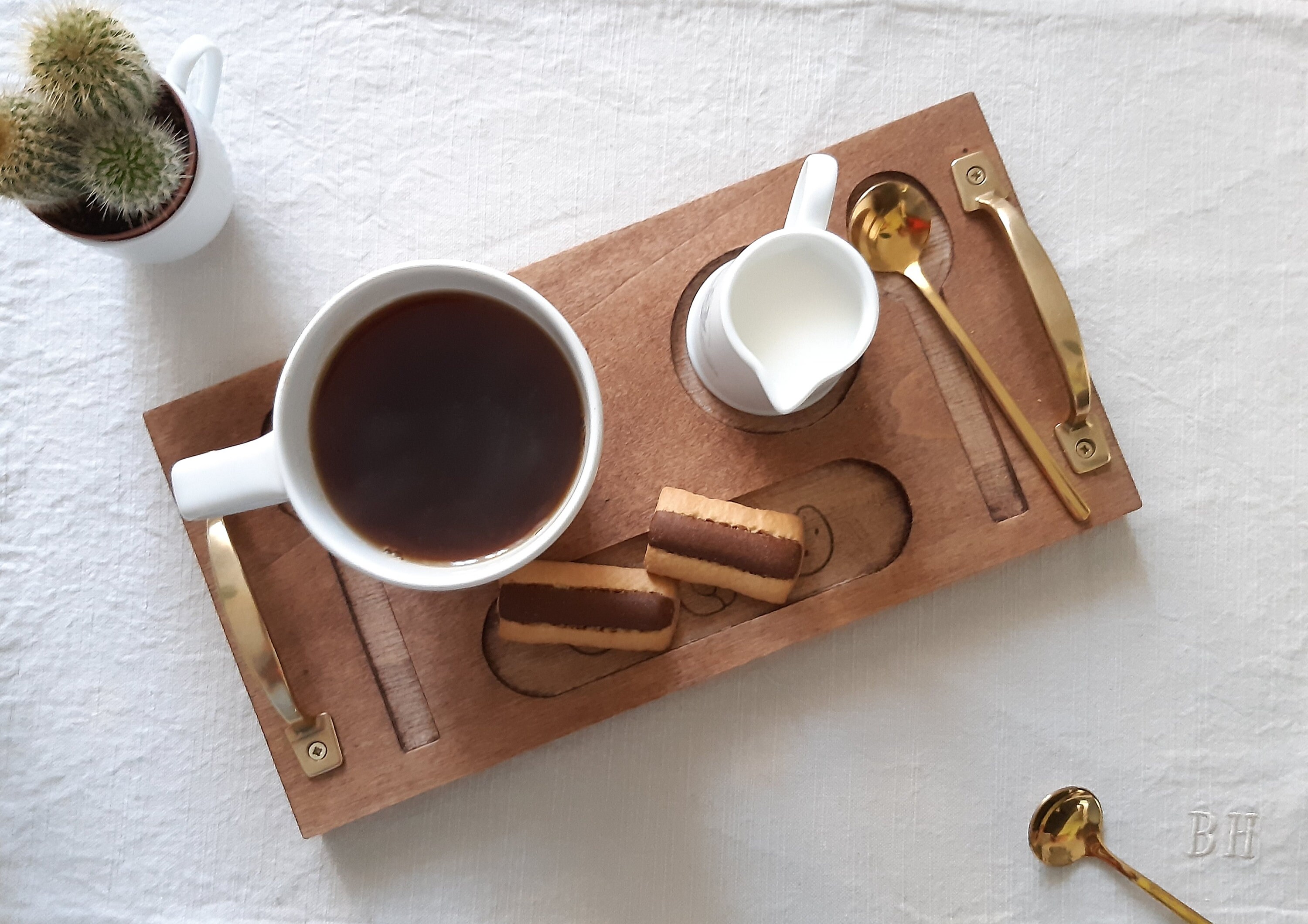 Vassoio in legno rustico decorativo vassoio per colazione 39x29xH4 cm bevande tavolino da caffè e decorazione della casa Rettangolare medio snack 