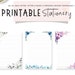 Printable Writing Paper, Floral Stationery Template, Fillable Paper ...