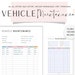 Colorful Vehicle Maintenance Printable, Vehicle Maintenance Log, PDF ...