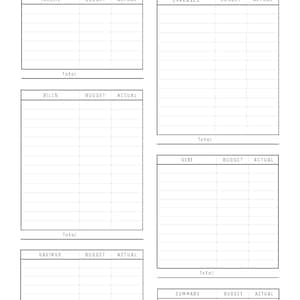 Paycheck Budget, Budget by Paycheck, Paycheck Template, Weekly Budget, Paycheck Planner, Paycheck Tracker, Bi Weekly Budget, 8 Colors, PDF