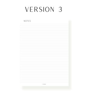 Notes Page Printable, Notes Paper Template Pdf, A4, A5, Letter & Half ...