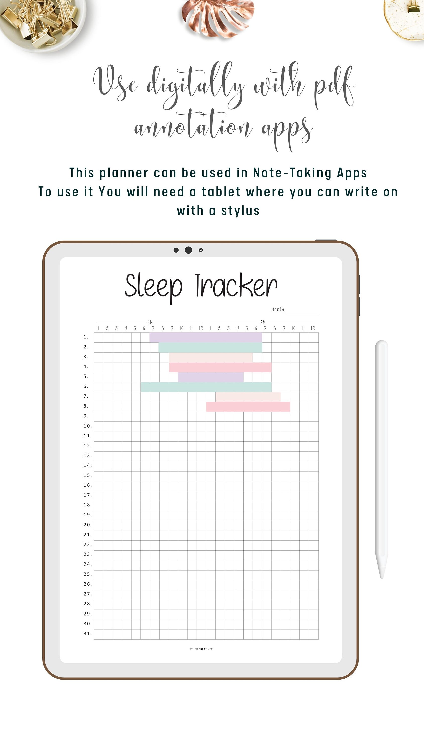 Sleep Journal.pdf Sleep Tracker Printable, Monthly Sleep Log, Sleep Journal, PDF, A4, A5 ...