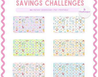 Summer Holiday Mini Savings Challenge: A6 PRINTABLE, Cash Stuffing, Low Income Budgeting (PDF)