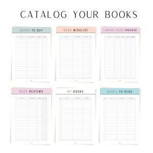 Ultimate Reading Journal Bundle, Printable Reading Tracker, Fillable ...