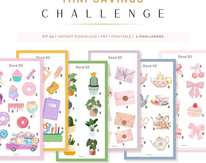 Mini Saving Challenge || Laminated Savings Challenge || Reusable Saving ...