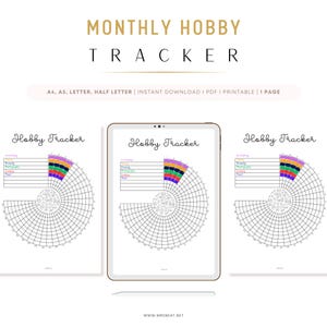 Daily Hobby Tracker Printable: Wellness Journal Page (PDF)