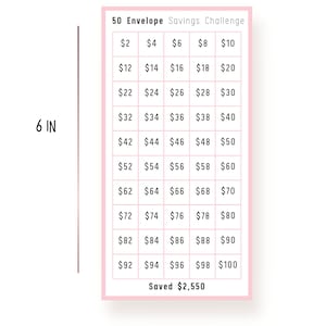 A6 Envelope Mini Saving Challenge Bundle