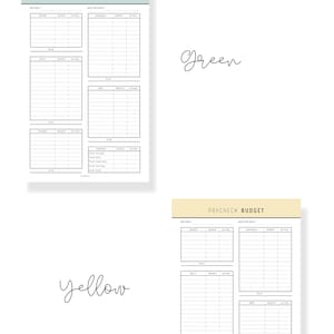 Paycheck Budget, Budget by Paycheck, Paycheck Template, Weekly Budget, Paycheck Planner, Paycheck Tracker, Bi Weekly Budget, 8 Colors, PDF