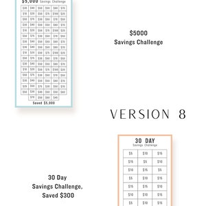 30 Day Mini Saving Challenge Printable