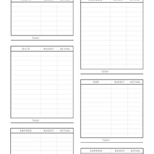 Paycheck Budget, Budget by Paycheck, Paycheck Template, Weekly Budget, Paycheck Planner, Paycheck Tracker, Bi Weekly Budget, 8 Colors, PDF
