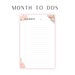 Floral to Do List Planner Printable Bundle, A4, A5, Letter, Half Letter ...
