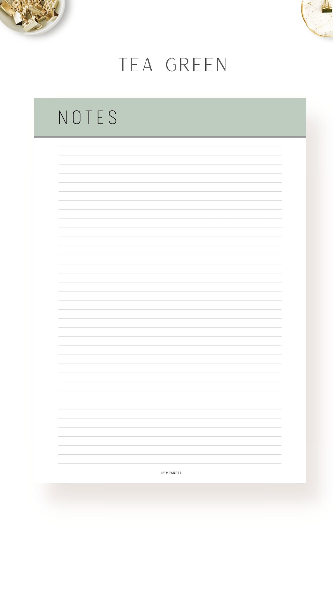 Printable Notes Page Template Notes Printable PDF A4 - Etsy